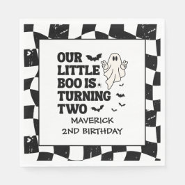Vår lilla Boo Halloween 2:a födelsedagen Pappersservett