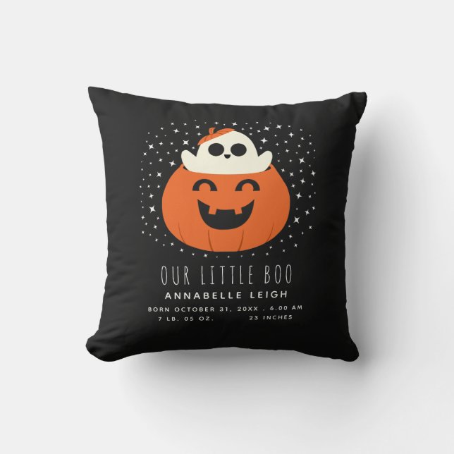 Vår lilla Boo Halloween Baby Nursery Kudde (Framsida)