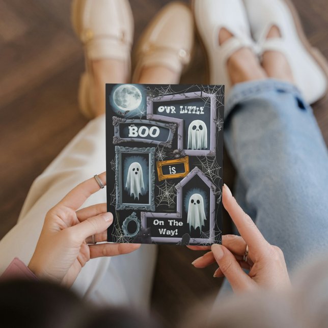 Vår lilla Boo Halloween-babyduschinbjudan Inbjudningar (Skapare uppladdad)