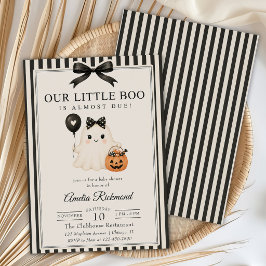 Vår lilla Boo söta spök Halloween baby shower Inbjudningar