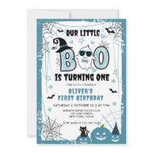 VÅR LILLA BOO STÄNGER EN BLUE FÖRSTA BIRTHDAY