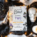 Vår lilla Boo Turing Två Halloween 2:a födelsedage Inbjudningar<br><div class="desc">Gratulerar till ditt barns andra födelsedag med vår inbjudan "Vår lilla Boo Turning Two Halloween". Den här festliga och spookala designen kombinerar Halloween-roligt med en speciell beröring för din lilla milstolpe. Perfekt för en minnesvärd andra födelsedagskalas,  den här inbjudan sätter scenen för en jättelik bra!</div>