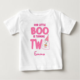 Vår lilla Boo Turing Två Halloween 2:a födelsedage T Shirt