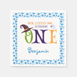 Vår lilla Boo Turning One, Halloween 1:a födelseda Pappersservett