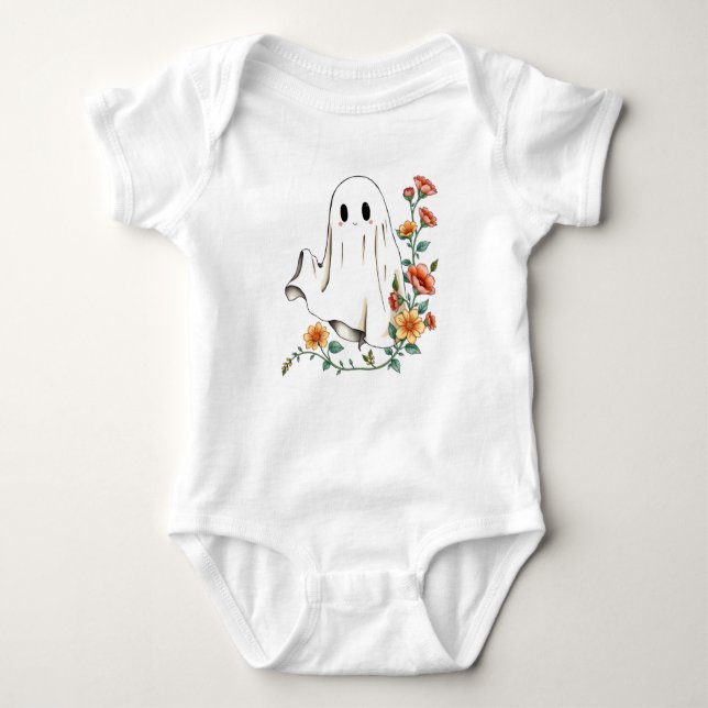 Vår lilla Boo's First Halloween, First Halloween. T Shirt (Framsida)