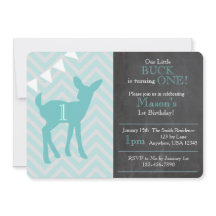 Vår lilla buck håller på att vända en dag Inbjudan