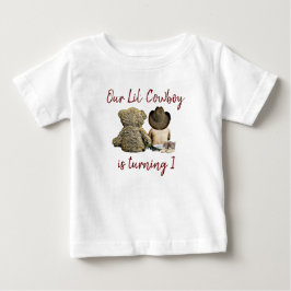 Vår lilla Cowboy Birthday T Shirt