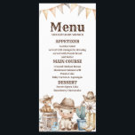 Vår lilla cowboybabystövel Cactus Desert Menu Meny<br><div class="desc">Vårt lilla kupongosschkort för babybabyskor,  Cactus Desert Menu-kort</div>