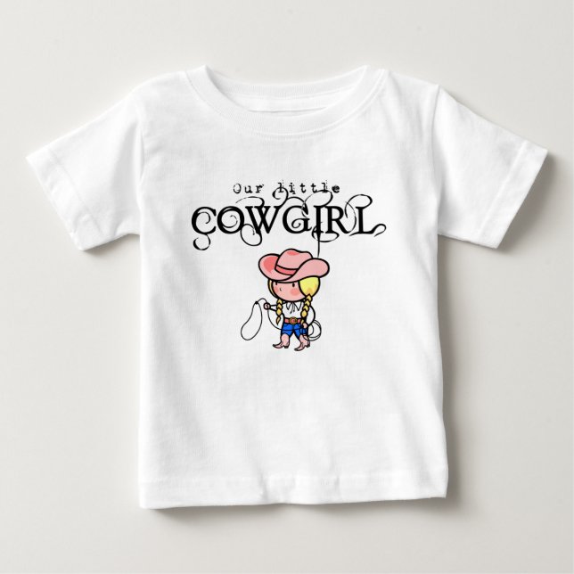 Vår lilla Cowgirl T-Shirt för spädbarn (Framsida)