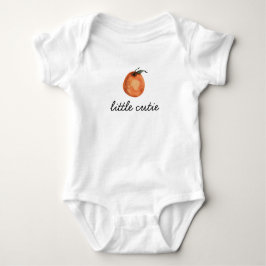 Vår lilla Cutie Citrus Clementine Baby Bib T Shirt