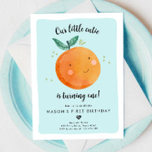Vår lilla Cutie Clementine-Orange första födelseda
