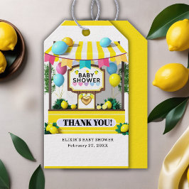 Vår lilla Cutie Lemonade stativ, babyskor Presentetikett