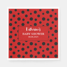 Vår lilla dam är på väg till hennes flickdusch. pappersservett