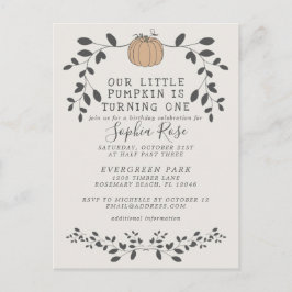 Vår lilla doppkin är på väg en första födelsedag. vykort