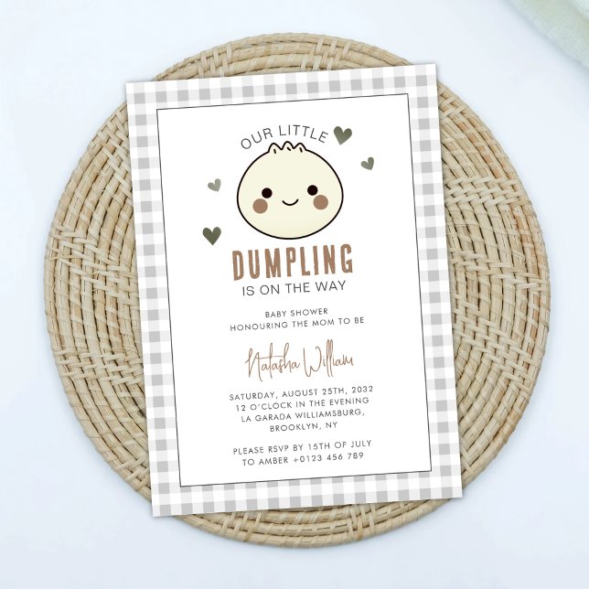 Vår lilla dubbning, Neutral Baby Shower Inbjudningar (Skapare uppladdad)