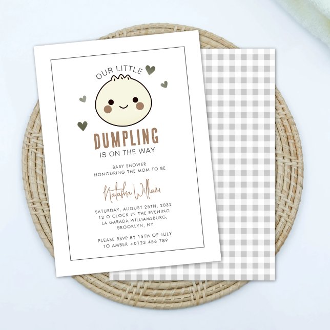 Vår lilla dubbning, Neutral Baby Shower Inbjudningar (Skapare uppladdad)