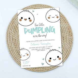 Vår lilla duplepling Cute Baby Shower Inbjudningar