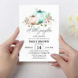 Vår lilla Elegant Baby Shower Inbjudningar