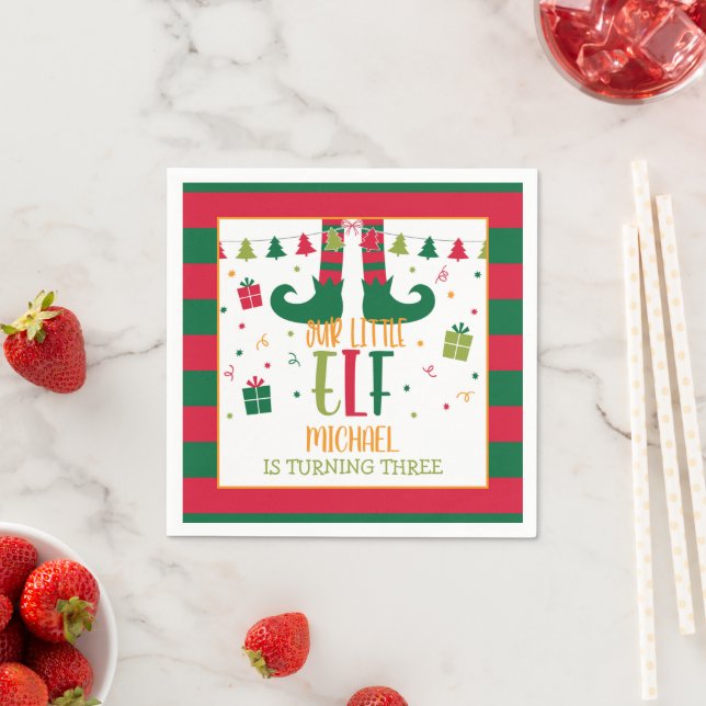 Vår lilla Elf-Födelsedagsfest Napkins - WH Pappersservett (Insitu)
