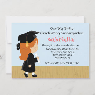 Vår lilla flickas inbjudan till Studenten