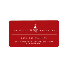 Vår lilla första julklapp Baby Adress Adressetikett