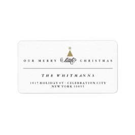 Vår lilla första julklapp Baby Adress Adressetikett