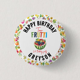 Vår lilla frukt från andra födelsedagen Party Knapp