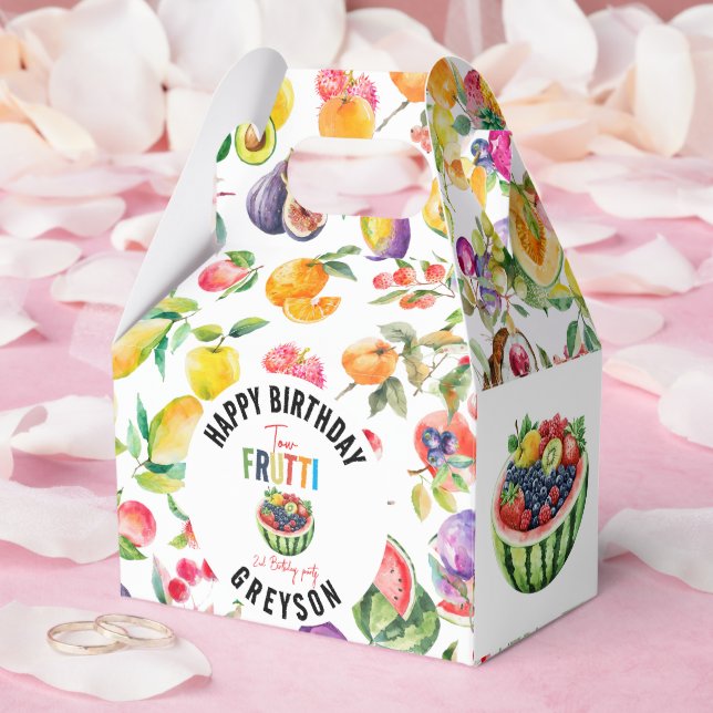 Vår lilla frukt från andra födelsedagen Party Presentaskar (Bröllop)