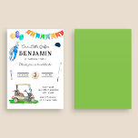 Vår lilla Golfer Grönt Cart Kids Golf Birthday Inbjudningar<br><div class="desc">Vår lilla Golfer Grönt Cart Hat Kids Golf Birthday-inbjudan är en underbar golf-inbjudan för en barn! Denna golffödelsedag i inbjudan har party,  ballonger,  färgstarka banderoller i party,  golfkarta,  golfbanor,  klubbar,  golf bollar,  golfhatt och golfväska. Lustigt inbjudan till ett golftema för födelsedagsfest.</div>