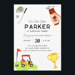 Vår lilla Golfer Klubb Bag Cart Kids Golf Birthday Inbjudningar<br><div class="desc">Vår lilla Golfer Klubb Bag Cart Kids Golf Birthday-inbjudan</div>