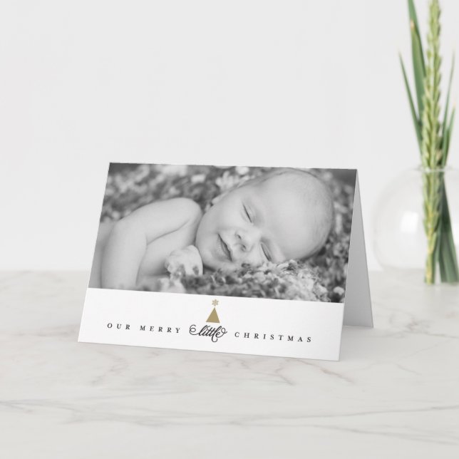 Vår lilla julklapp Baby 1:a jul Helgkort (Framsida)
