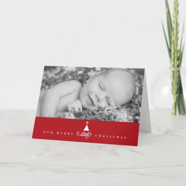 Vår lilla julklapp Baby 1:a jul Helgkort (Framsida)