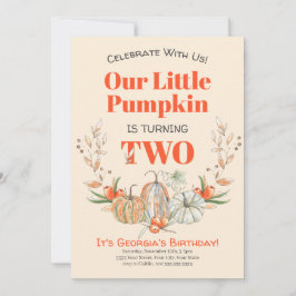 Vår lilla knapp är på väg två Födelsedagsfester Inbjudningar