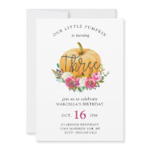 Vår lilla knumpkin 3:e födelsedagen