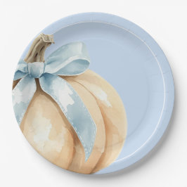 Vår lilla knumpkin Fall Baby Shower Blue Pojke