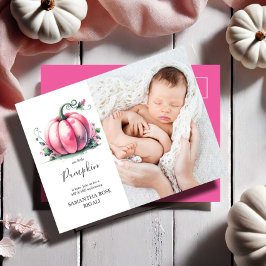 Vår lilla knumpkin Sip och se Baby Shower Inbjudan