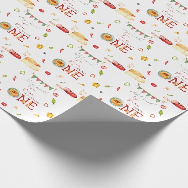 Vår lilla köttbulle 1-årsdag presentpapper (Hörn)