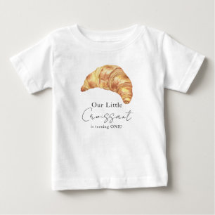 Vår lilla kroissant 1:a födelsedagen t shirt