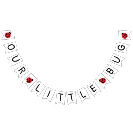 Vår lilla kryp-banderoll, ladybug-banderoll, födel vimplar