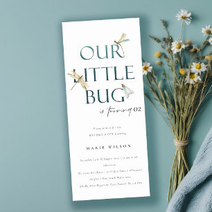 Vår lilla Kryp Blue Dragonfly, oavsett ålder Inbjudningar