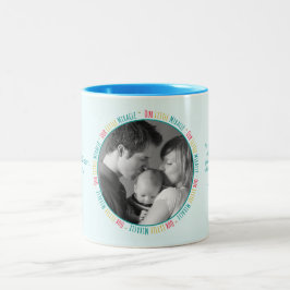 Vår lilla Miracle - Blue Baby Anpassningsbar Photo Två-Tonad Mugg