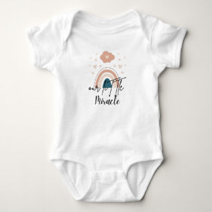 Vår lilla Miracle Boho-vattenfärgen Rainbow Baby T Shirt