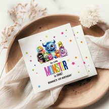 Vår lilla monster 1:a födelsedag Party