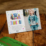 Vår lilla monster Birthday Tack Kort<br><div class="desc">Roligt och färglös monster...  Tack för ditt kort. Tack vänner och familj för att de närvarade vid din lilla monster födelsedagskalas med dessa söta,  färgstarka och roligt fototackkort. Matchande objekt är tillgängliga.</div>