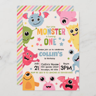 Vår lilla monster håller på att ta en inbjudningar