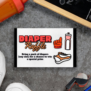 Vår lilla nybörjare är på väg - Diaper Raffle Tilläggskort