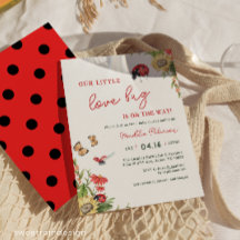 Vår lilla nyckelpiga dambug tjej baby shower