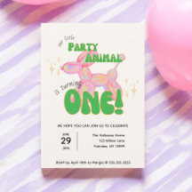 Vår lilla Party-ballong-djur 1:a födelsedag