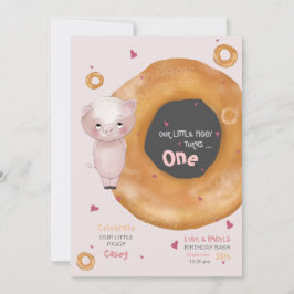 "VÅR LILLA PIGGY" | Kärlek & Bagels Inbjudningar