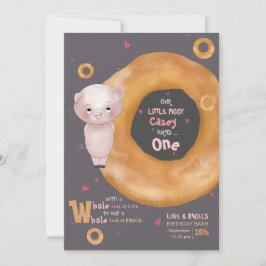 "VÅR LILLA PIGGY" | Kärlek & Bagels Inbjudningar